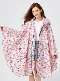 Poncho de Pluie Flamant Rose