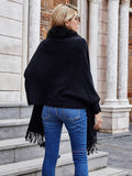 Poncho Cape Noir Femme