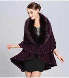 Poncho Cachemire Violet