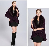 Poncho Cachemire Violet