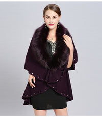 Poncho Cachemire Violet