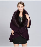 Poncho Cachemire Violet