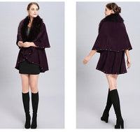 Poncho Cachemire Violet