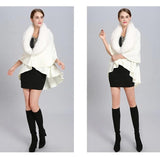 Poncho Cachemire Blanc