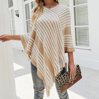 Poncho Frange Femme