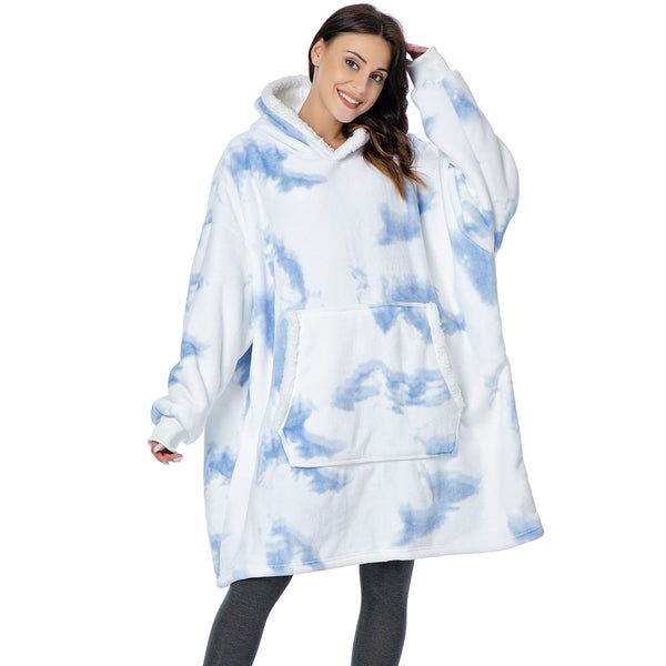 Poncho Polaire Femme Nuit