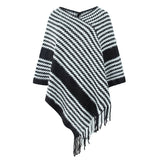 Poncho Frange Femme