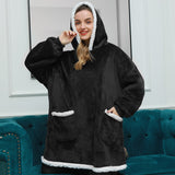 Poncho Polaire Noir