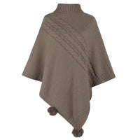 Poncho Col Roulé Femme