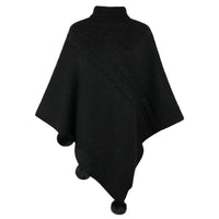 Poncho Col Roulé Femme