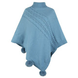 Poncho Col Roulé Femme