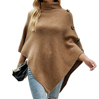 Poncho Boutonné Femme