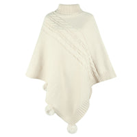 Poncho Col Roulé Femme