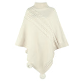 Poncho Col Roulé Femme