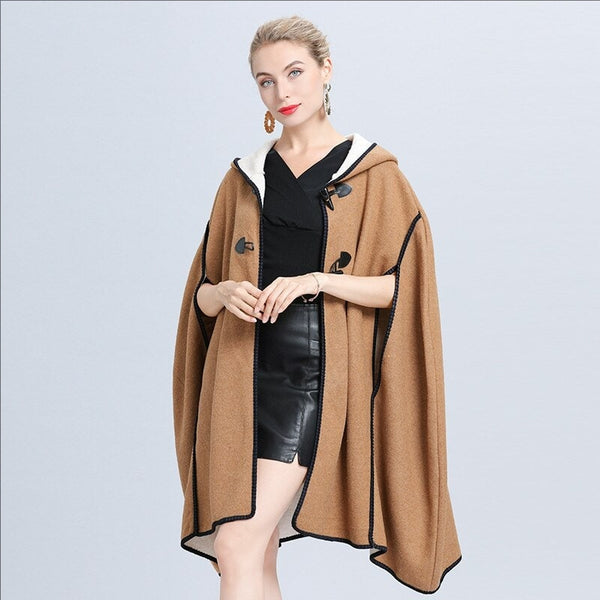 Manteau Poncho Femme Grande Taille